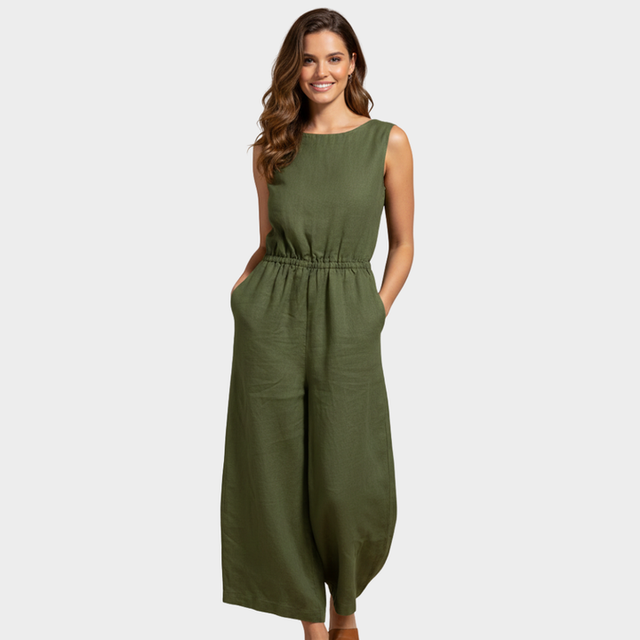 Women’s Sleeveless Wide-Leg Jumpsuit