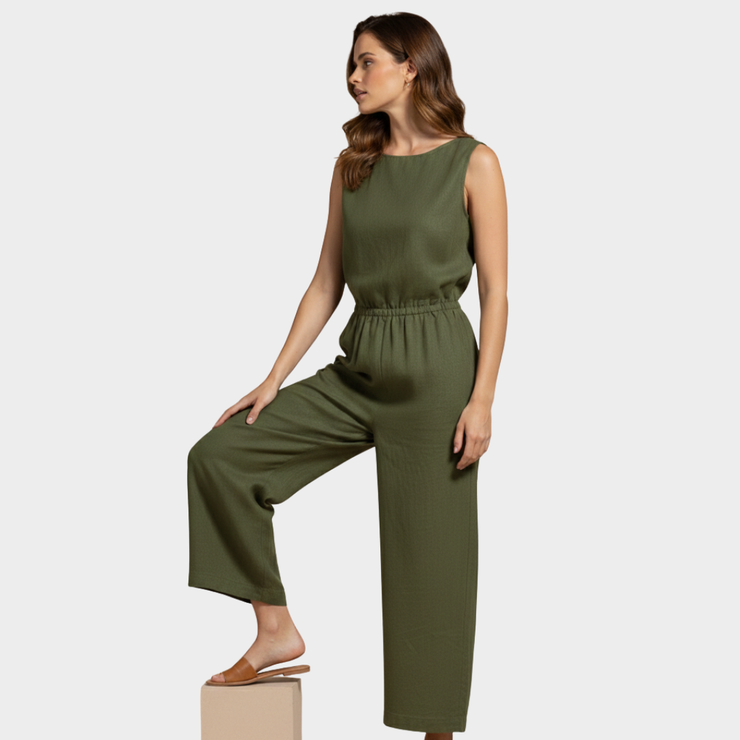 Women’s Sleeveless Wide-Leg Jumpsuit