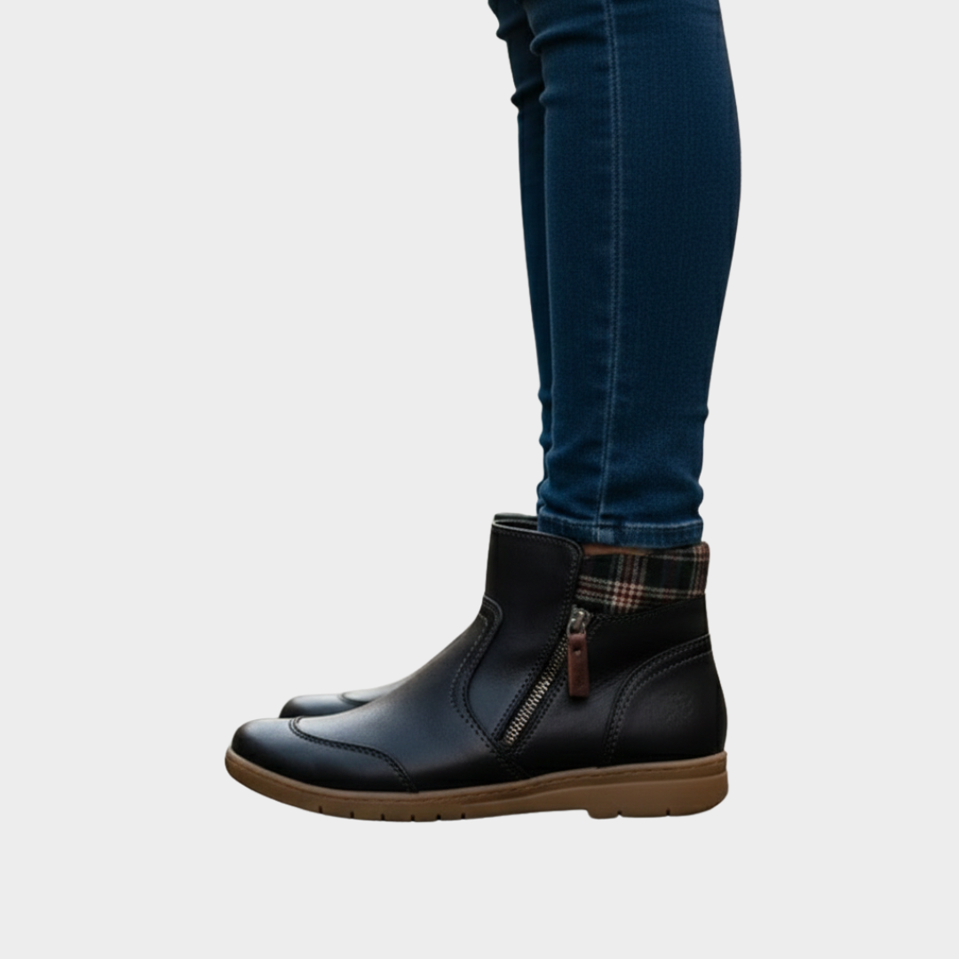 Women’s Orthopedic Leather Ankle Boots