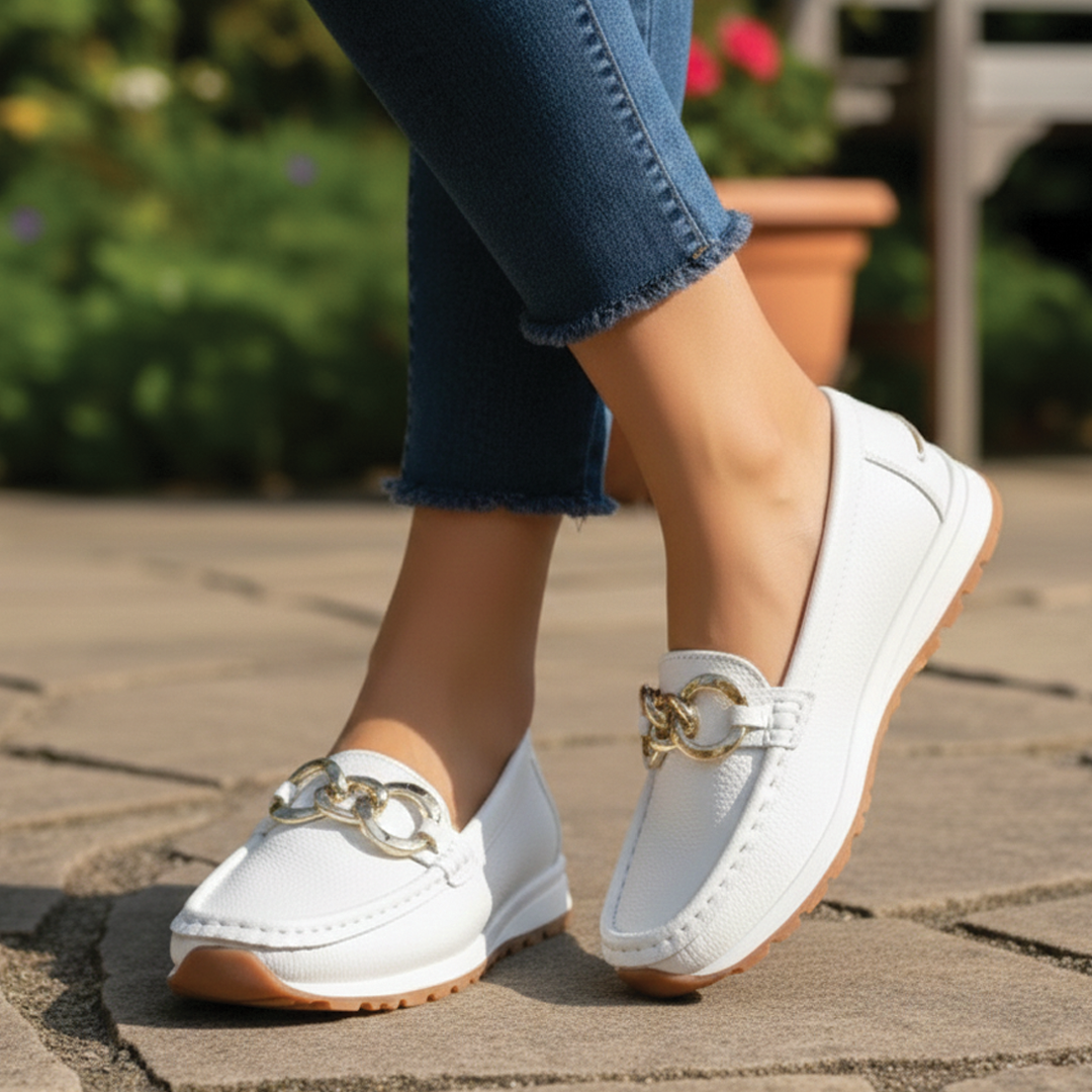 Women's Flat Buckle Loafers