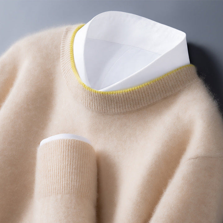 Men cashmere sweater crew neck regular fit