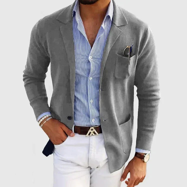 Men's Casual Knit Blazer