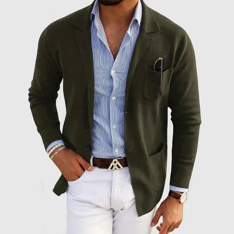 Men's Casual Knit Blazer